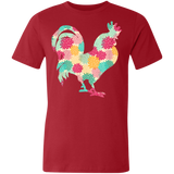 Chicken Rooster Dahlia Flower Farm Animal T-Shirt Gift