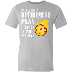 Retirement Plan Pickleball Gift T-Shirt Pickle Ball Player