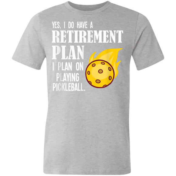 Retirement Plan Pickleball Gift T-Shirt Pickle Ball Player